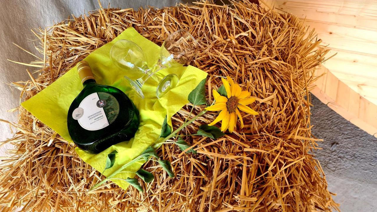 Schlaffass Mit Wellness In Alter Scheune Seinsheim Luaran gambar